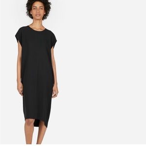 Everlane Japanese GoWeave Cacoon dress in black